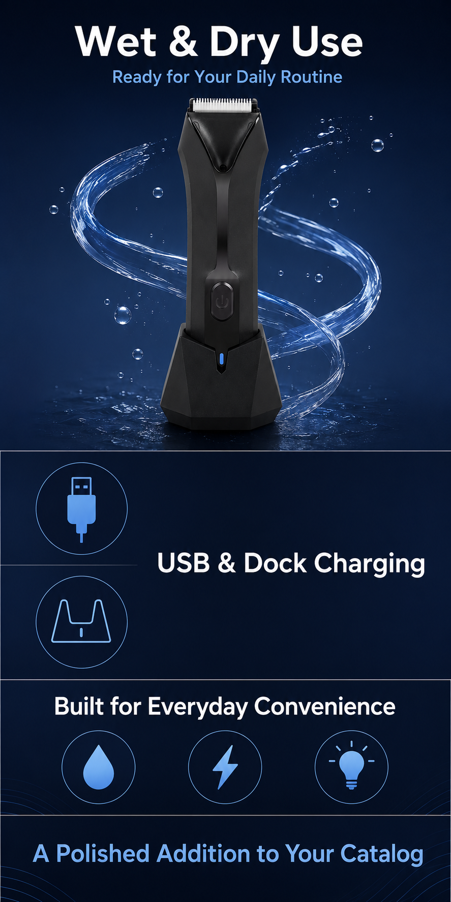 AIMEI HC-W018 body trimmer OEM product detail image C.